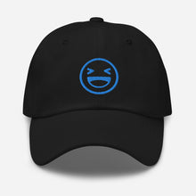 Load image into Gallery viewer, Giggle Fit Blue on Black Hat
