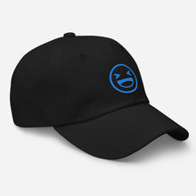 Load image into Gallery viewer, Giggle Fit Blue on Black Hat
