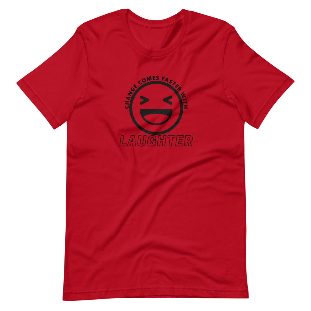 Change Comes Faster With Laughter (BLACK LOGO)
